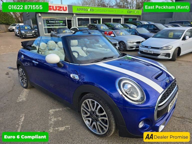 2018 MINI Convertible 2.0 Cooper S 25th Anniversary in Blue, 59,000 miles, automatic, leather, sa...