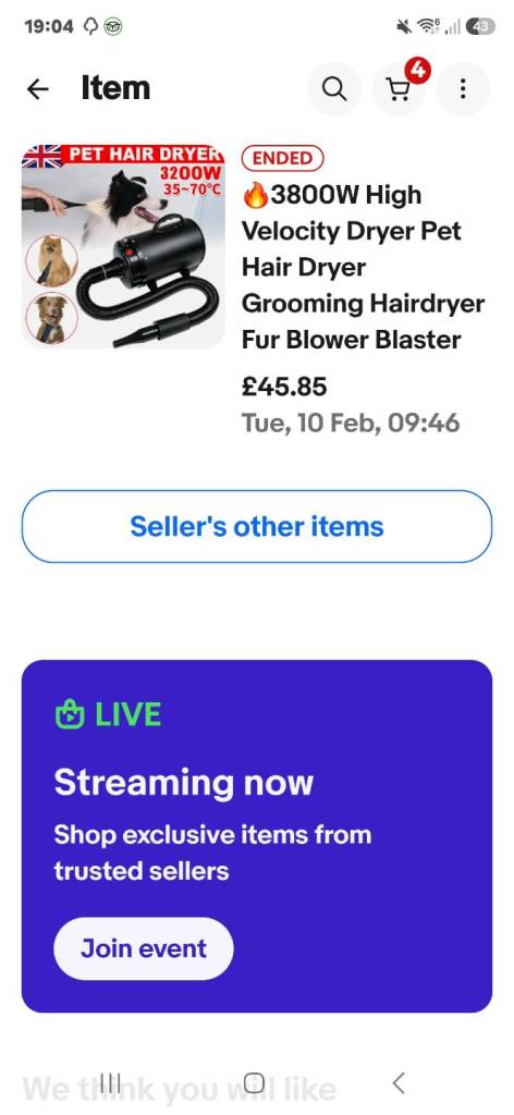 Dog hairdryer 