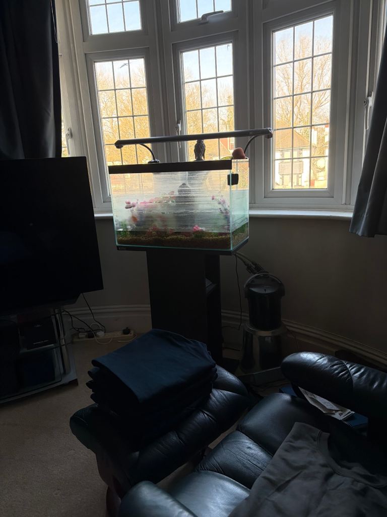 Fish tank, light bar and stand
