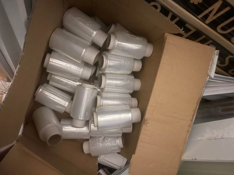 plastic pallet wraps mini x 25 bulk buy with dispensor