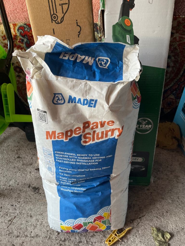Slurry for ceramic tiles