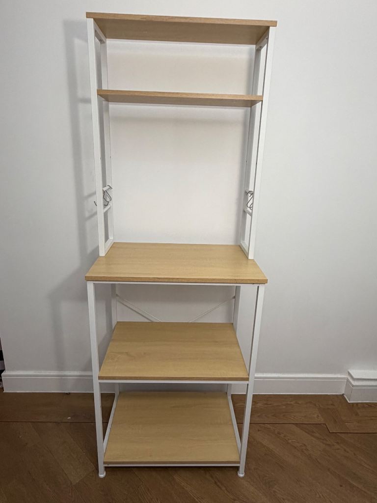 Modern Wooden & Metal Storage Shelf / Display Unit