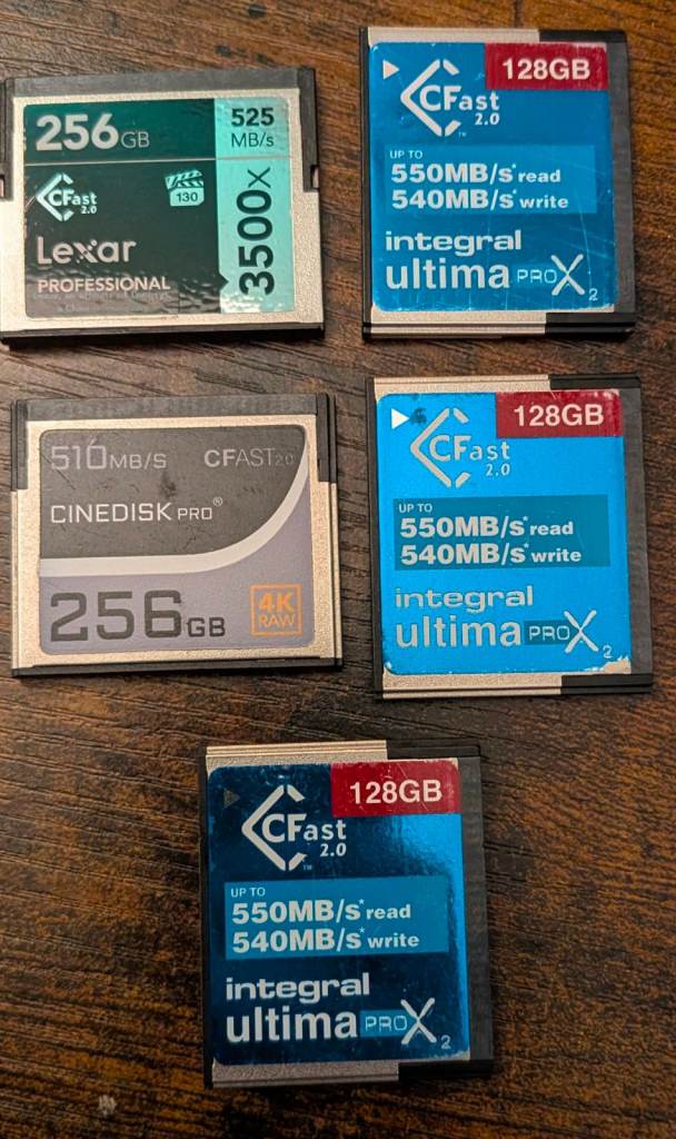 Various CF 2.0 Memory Cards - 128GB & 256GB, £100.00 for Sale in ...