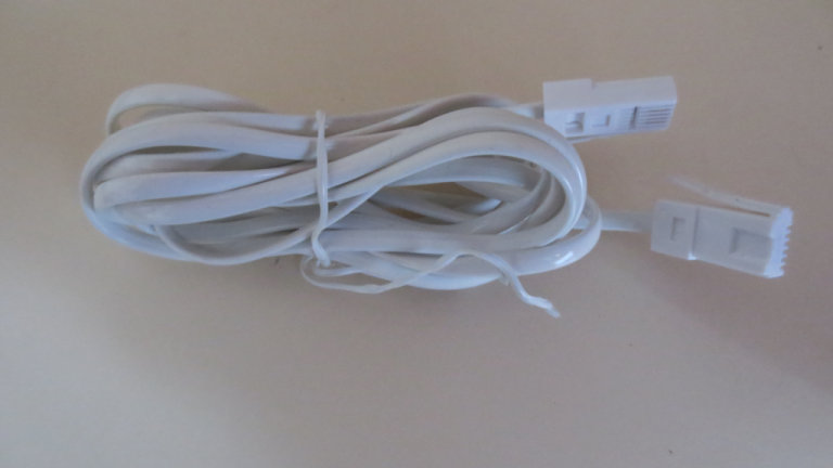 Male to Male telephone Extension Cable with BT Plug to BT Plug x 3M