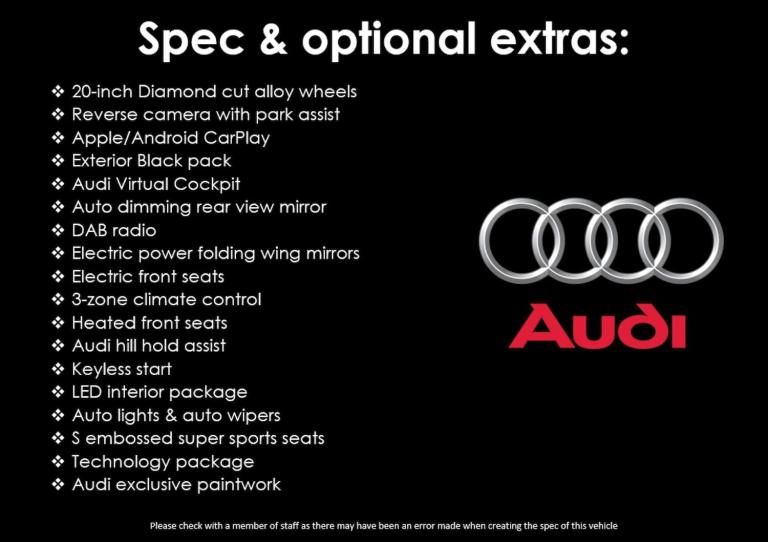 2023 Audi S5 3.0 TDI V6 Black Edition Coupe 2dr Diesel Tiptronic quattro Euro 6 (s/s) (3 Coupe Di...