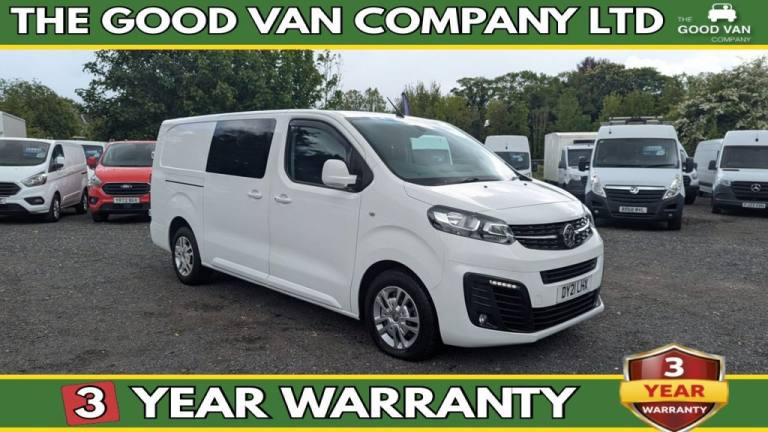 2021 Vauxhall Vivaro Crew Van L2 Turbo D 120 PS Sportive LWB 3100 2.0 LTR Double Cab 6 SEAT FREE ...