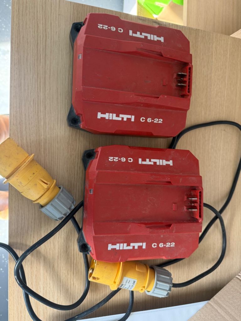 Hilti C6-22 110 volt battery charger x 2