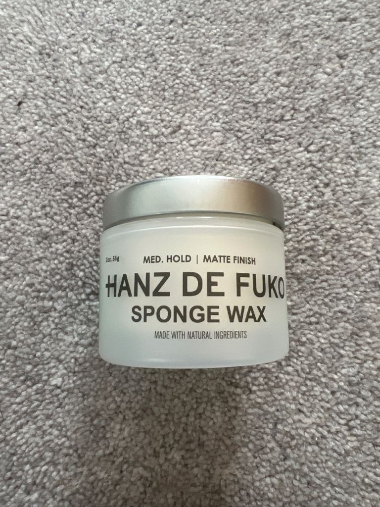 Hanz de Fuko Sponge Wax – Medium Hold Matte Finish – unused