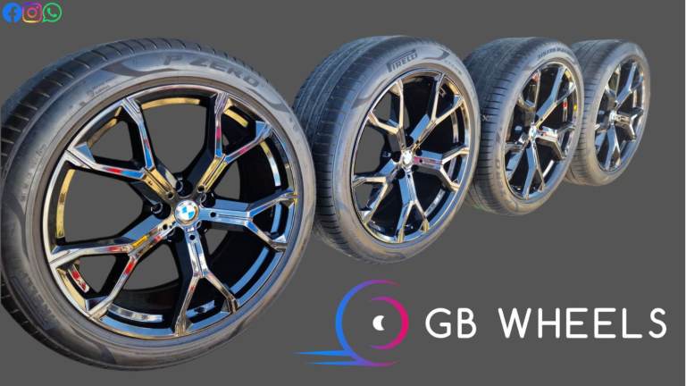 Genuine BMW 741m 21" Alloy Wheels MSport G05 G06 X5 X6 Piano Black