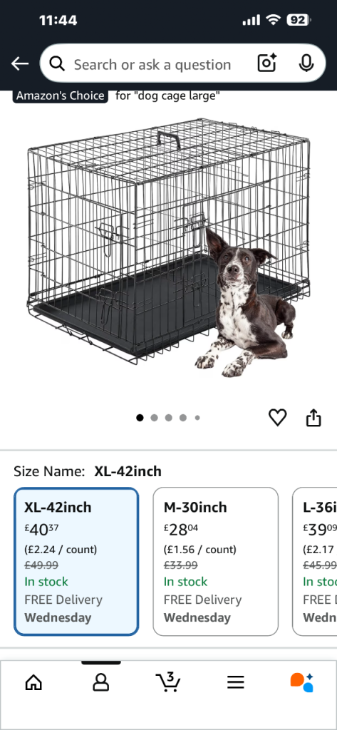 Dog cage +play pen rubber mat and stair gate