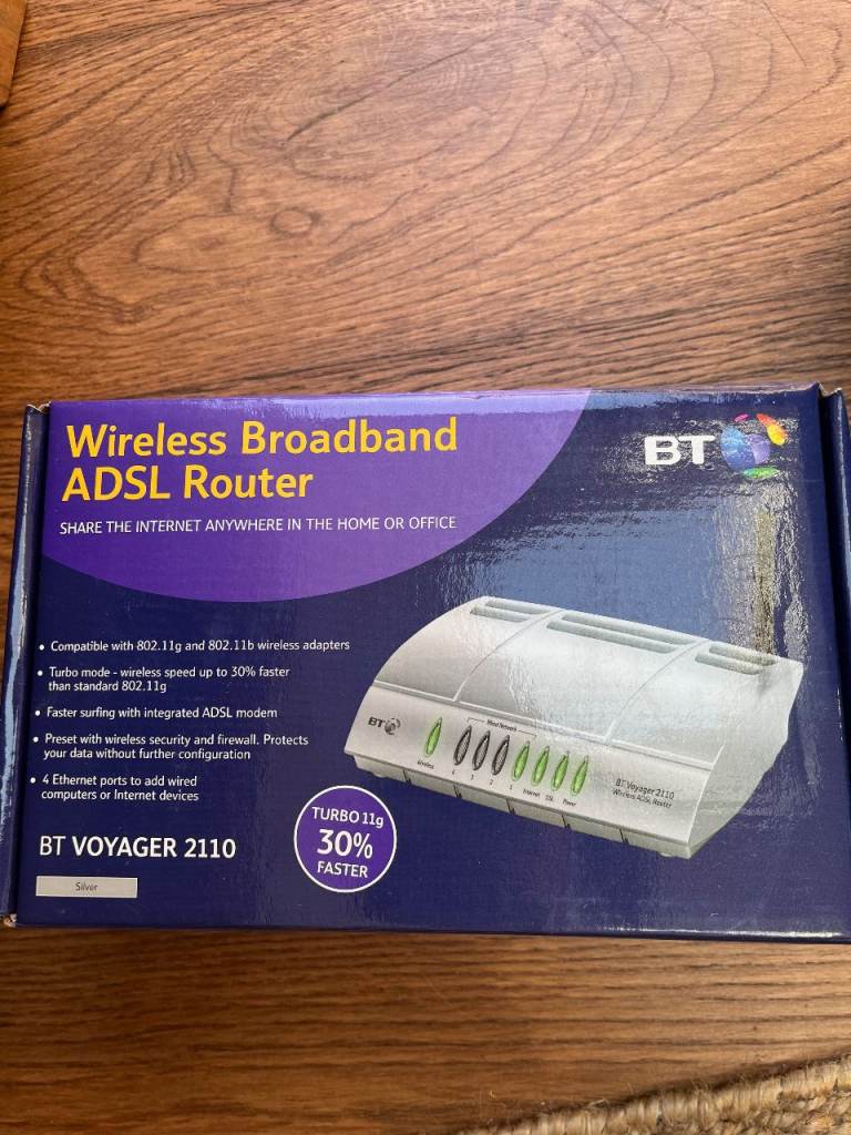 BT Voyager 2110 Wireless Broadband ADSL Router – As Good As New