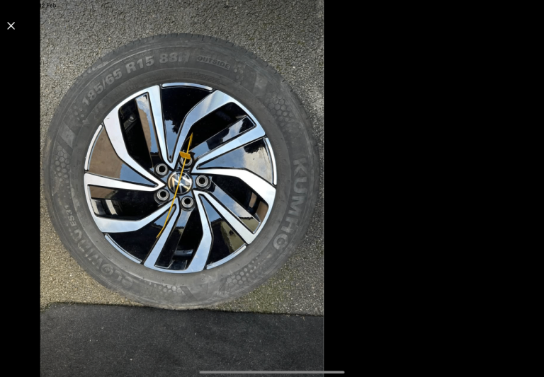 1 x VOLKSWAGEN POLO R15 ALLOY WHEEL 2024 HATCHBACK 5 DOOR 185/65/15 2G0601025AS