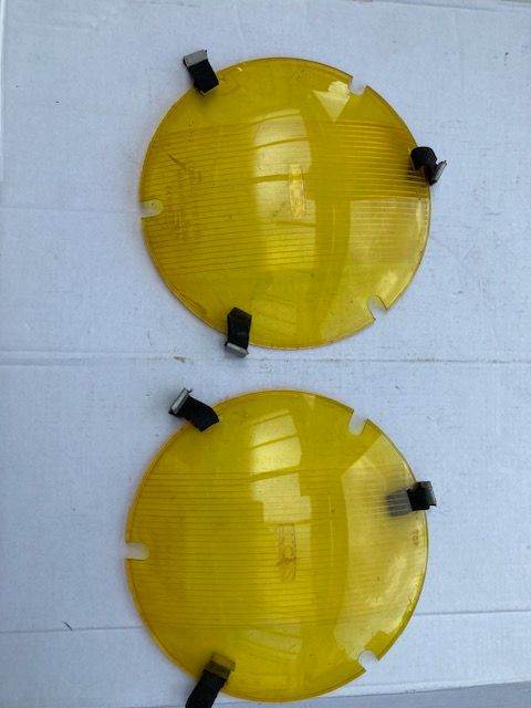 Lucas orange amber yellow lens converter set – Ideal 1960’s Renault Peugeot Citroen look more French