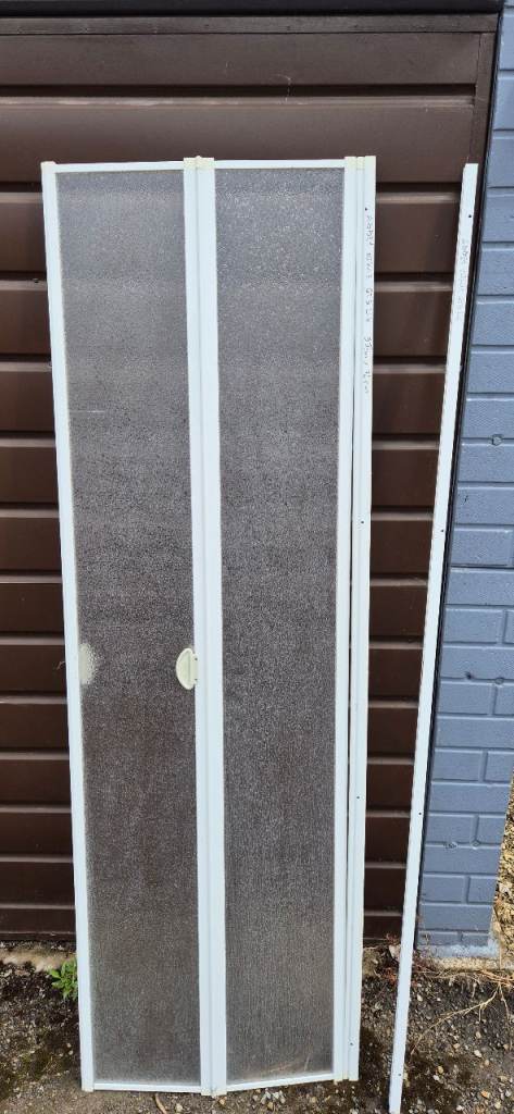 Shower door with frame or without for camper caravan motorhome boat.