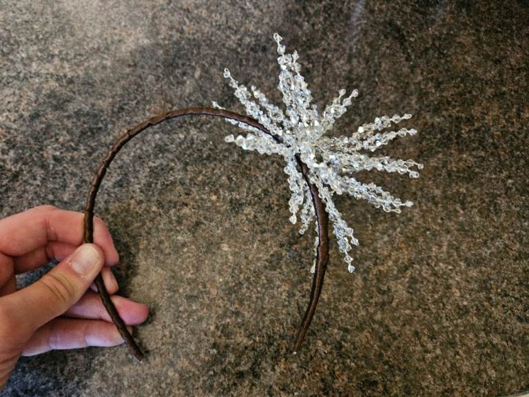 Bridal crystal hairband