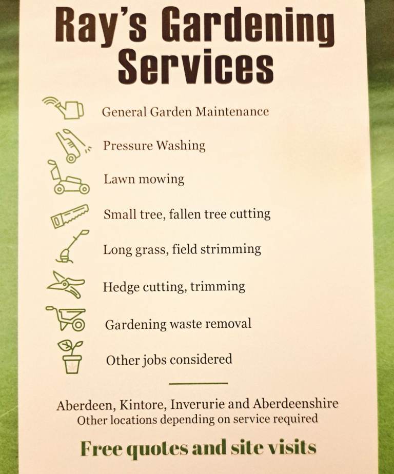 Ray's Gardening Services / Regular lawn mowing/hedge trim/tree cutting