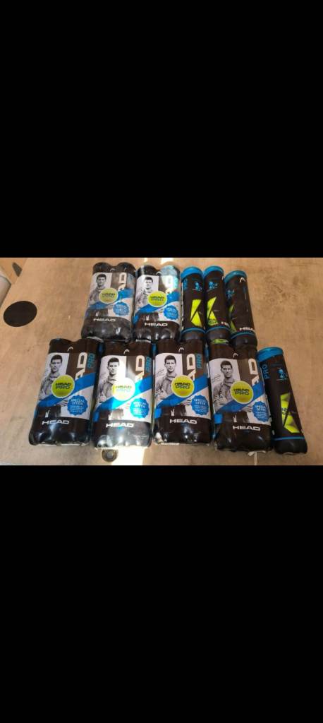 Tennis balls - Head pro 16 cans. Brand new 