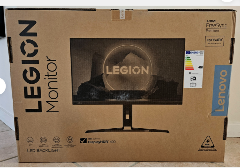 Lenovo 1440p 165hz gaming monitor 1ms
