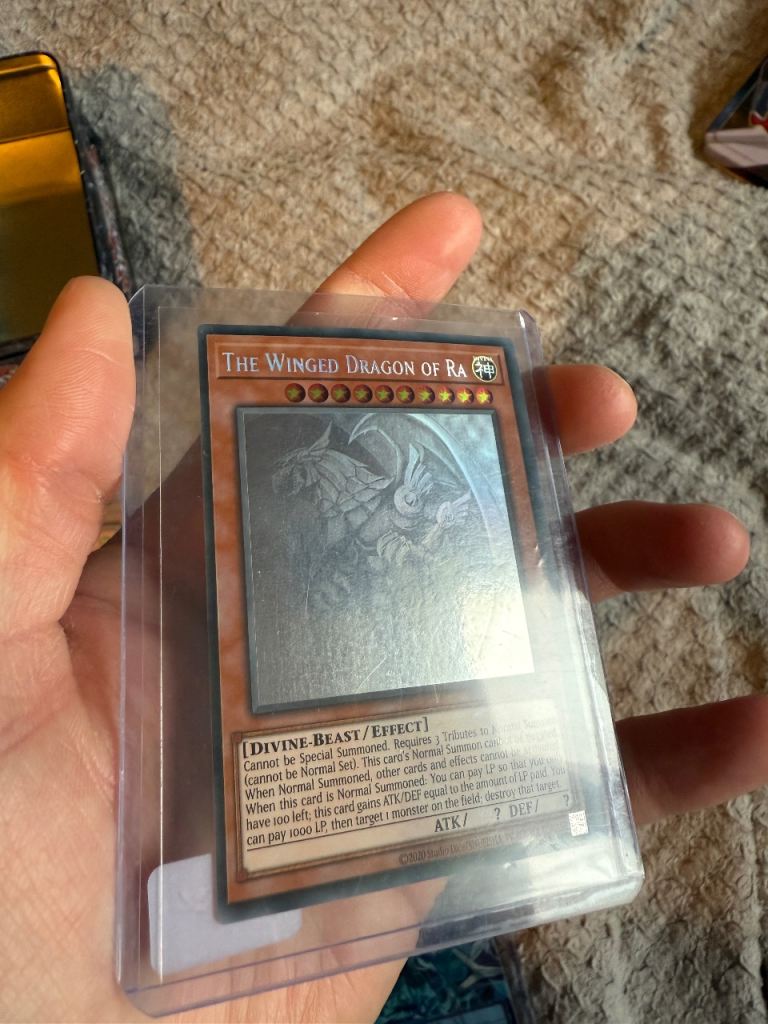 Yu-Gi-Oh! winged dragon of ra Ghost rare
