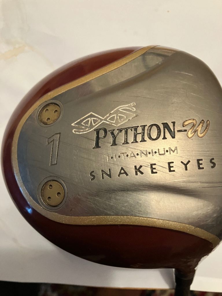 Ladies snake eyes python Driver 15 degree as new