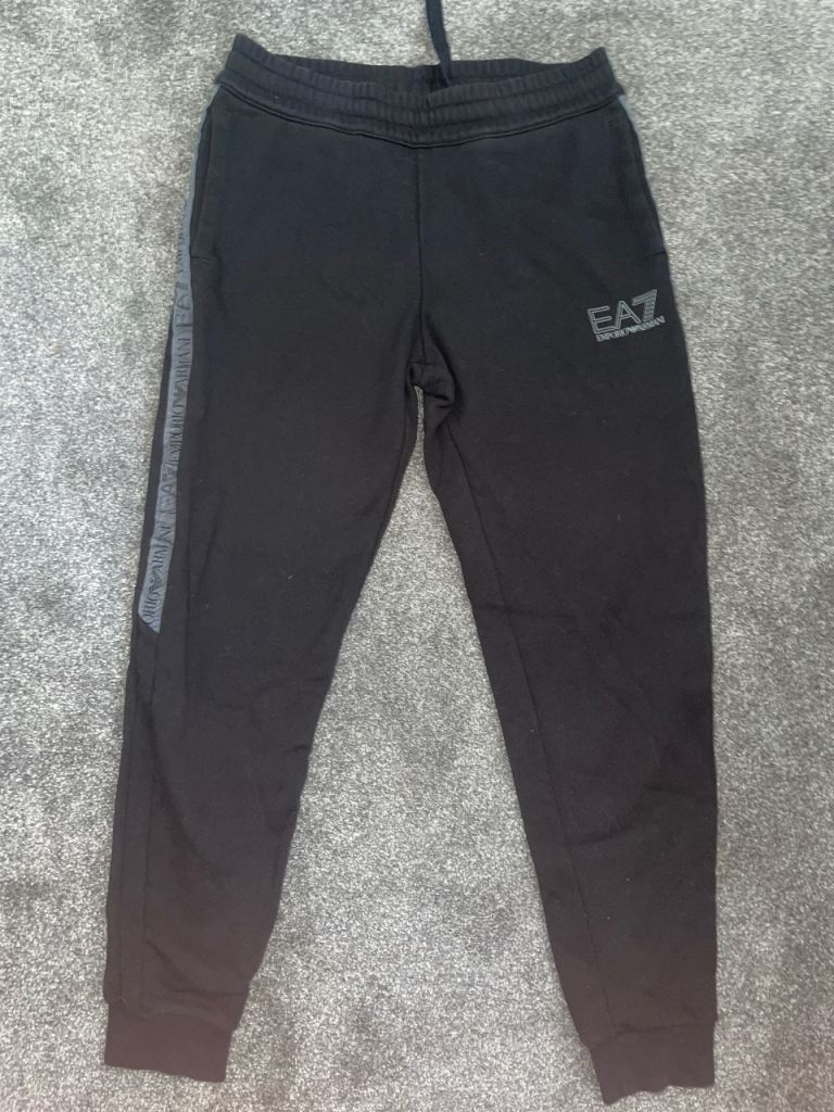 EA7 Black Joggers - Good Condition