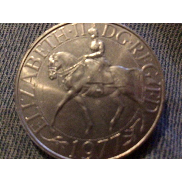 1977 silver jubilee coin crown