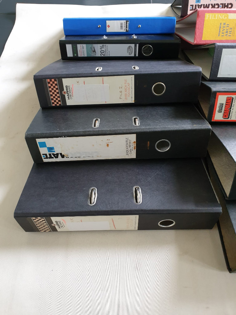 11 x A5 Lever Arch Folders