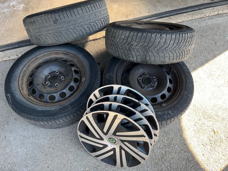VW/Skoda 16" Steel Wheels And Winter Tyres Fit 2015 Octavia