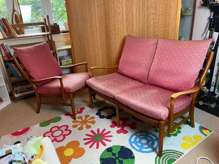  Parker Knoll Mid Century Sofa and Chair (Model PK1018) £75 ONO