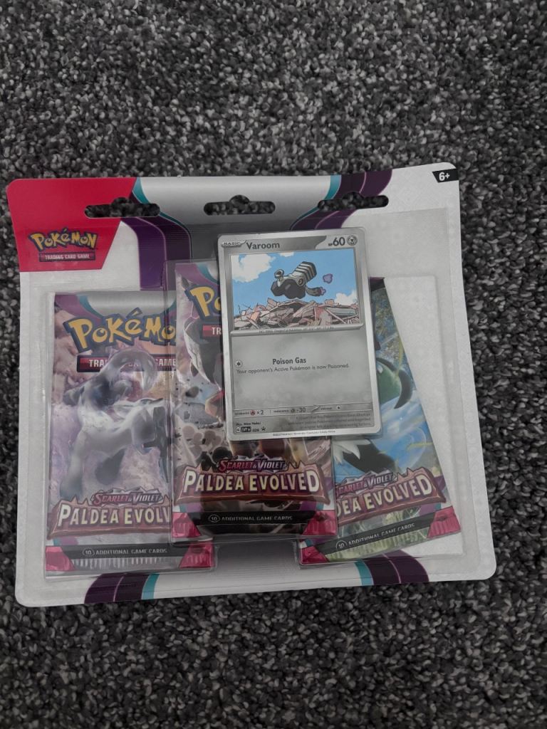 Pokemon TCG Paldea Evolved Triple Blister Varoom Promo