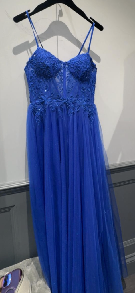 Tiffanys Royal Blue Prom Dress - Size 12, As Good As New