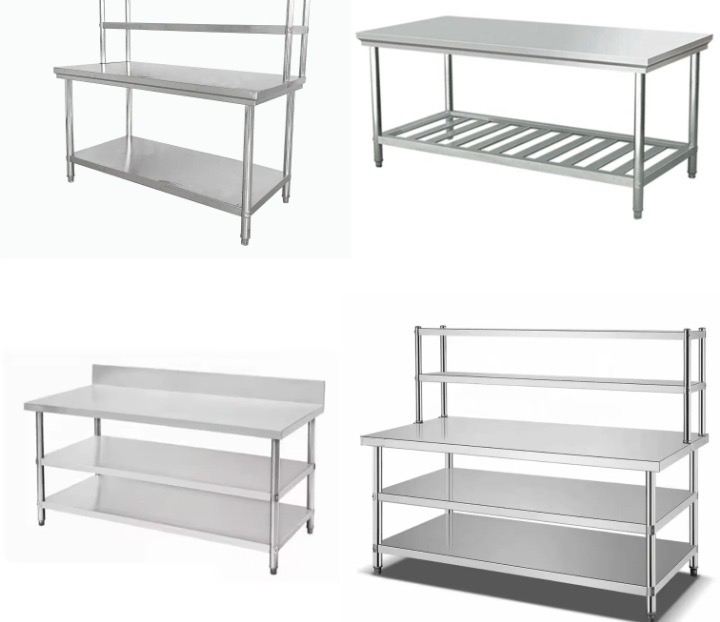Commercial stainless steel tables new
