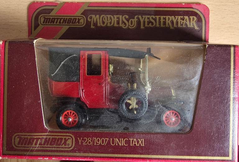 Matchbox Models of Yesteryear Y-28 1907 UNIC Taxi – Good Condition