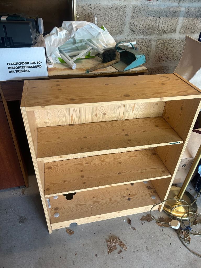 Solid pine book shelves