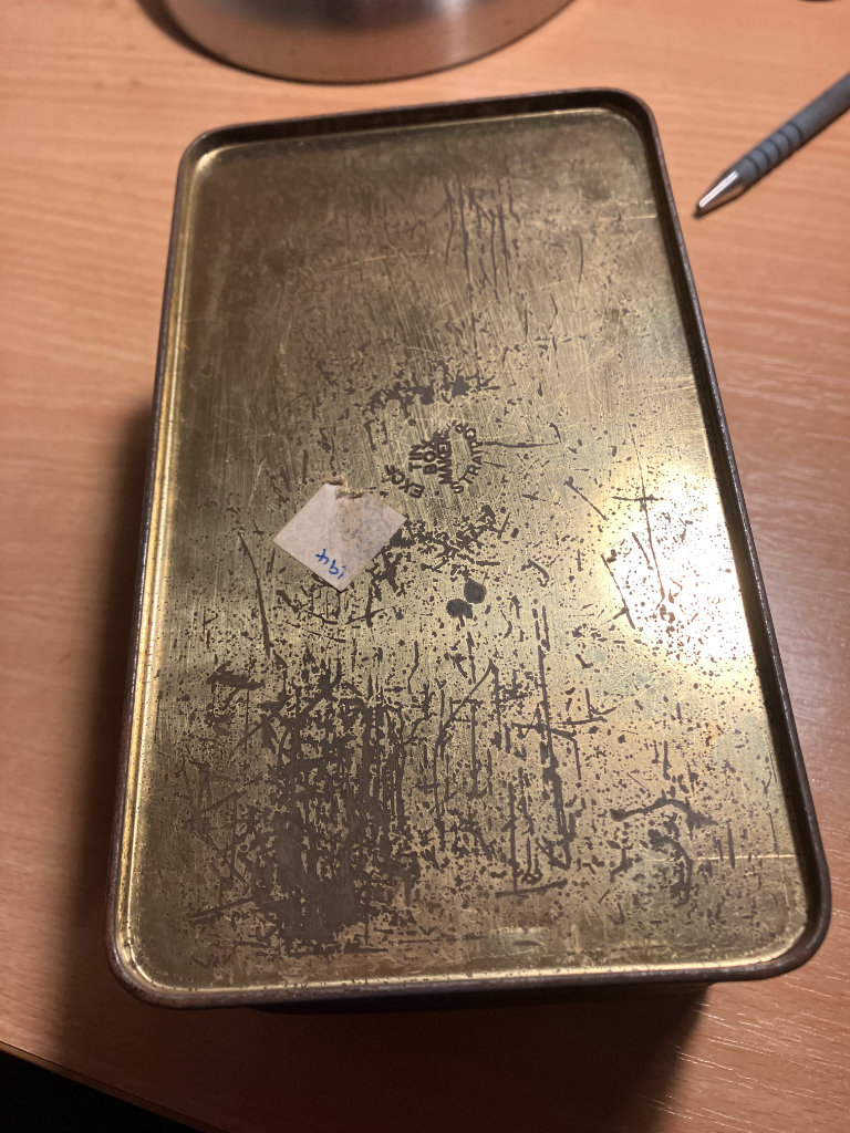 Antique Lyons Green Label Tea tin.