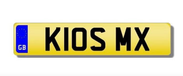 Private number plate for Moto X families 