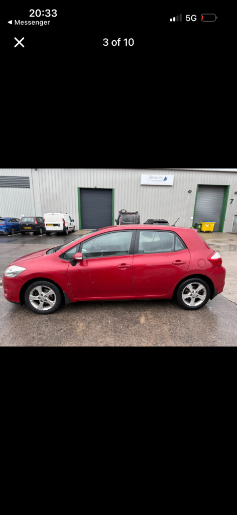 Toyota, AURIS, Hatchback, 2010, Manual, 1329 (cc), 5 doors