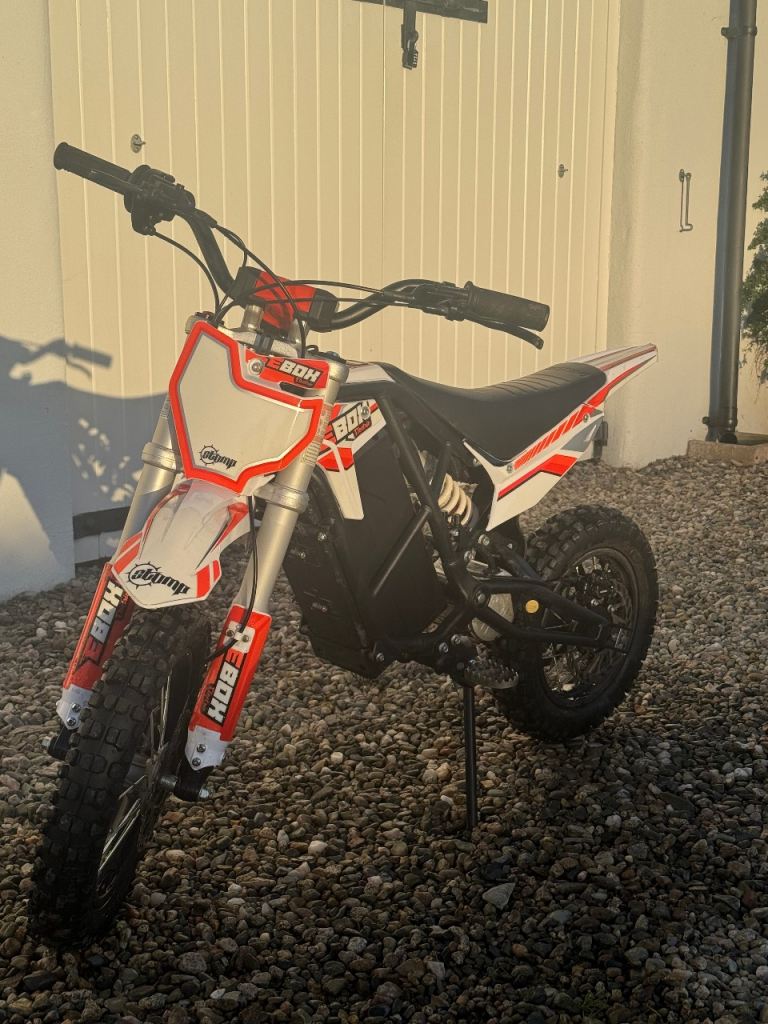 Ebox 2.0 48V Electric Pit Bike + Shot Helmet & Trousers – Age 8–13