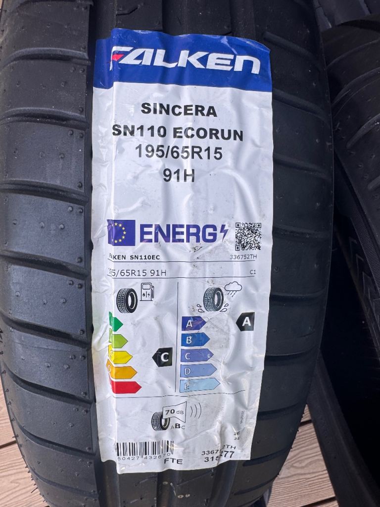 2 x FALKEN TYRES (BRAND NEW) 195/65R15 91H