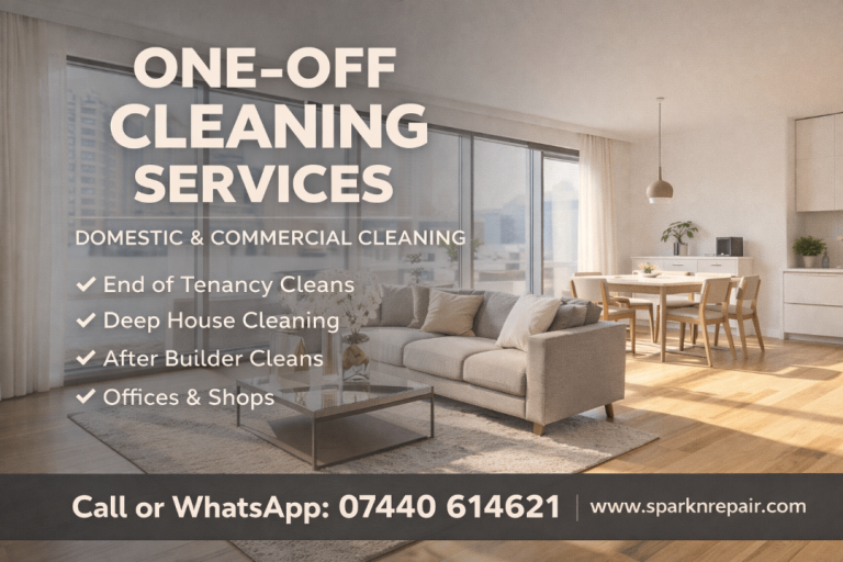 🔥 ONE-OFF CLEANING SPECIALISTS – SAME DAY AVAILABLE – DOMESTIC & COMMERCIAL 🔥