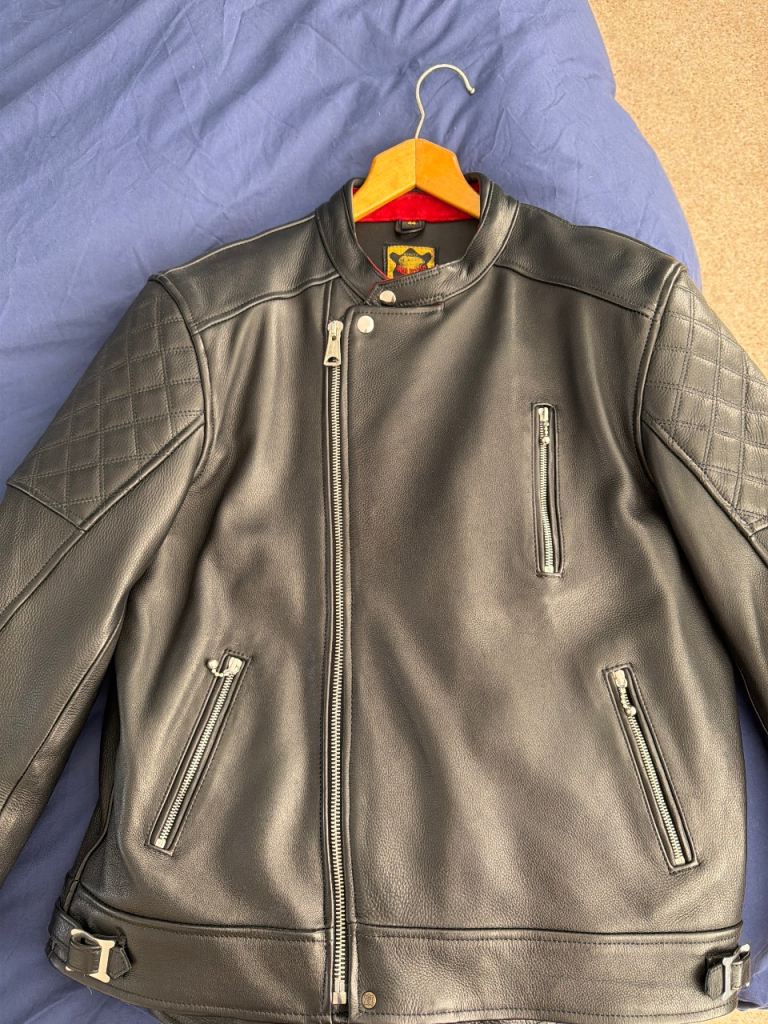 Gold top Bobber motor cycle jacket 
