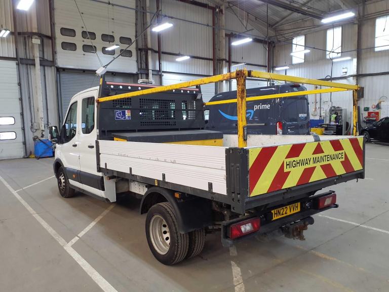 2022 FORD TRANSIT 350 EURO 6 ALLOY ONE-STOP RWD DRW CREW CAB TIPPER WITH AIR-CON