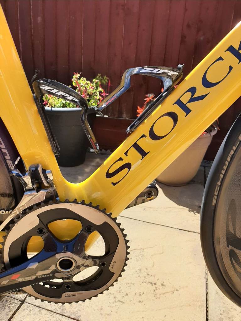 Storck Aero Road bike, custom sprayed with ZIPP 800 rims, see full description.