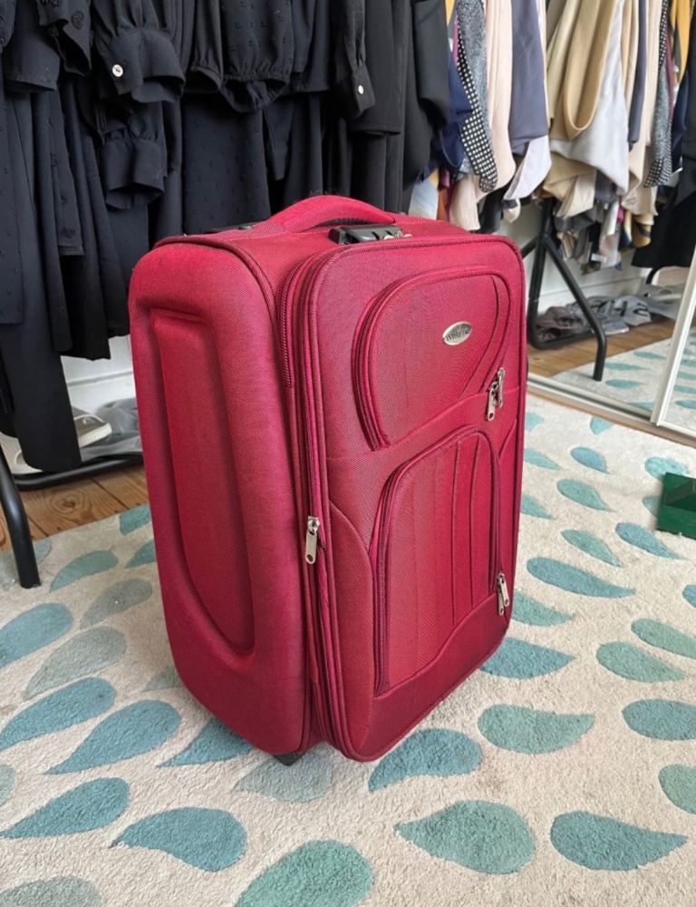 Lightweight Fabric Cabin Bag Carry On Suitcase Luggage