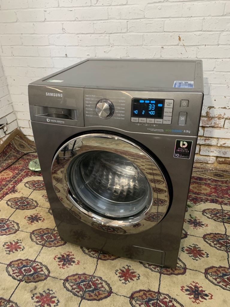 🚚Beautiful Samsung Silver Grey Washing Machine 