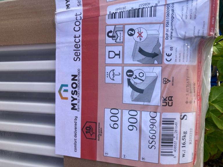 New Myson select compact double radiator s