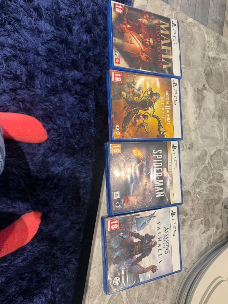PS5 Games Bundle - Mafia, Mortal Kombat, Spider-Man, Assassin's Creed
