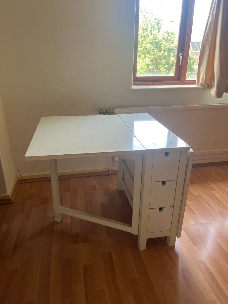 IKEA Norden Gateleg Table – White, Good Condition
