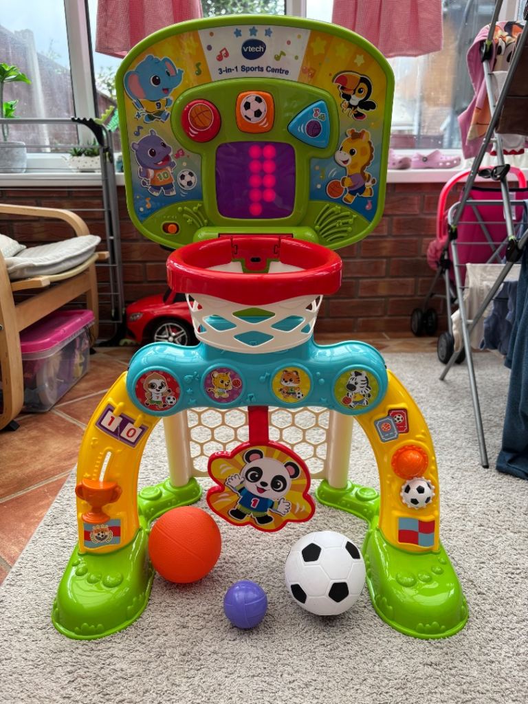 V tech 3 in 1 sports centre, 6 months old