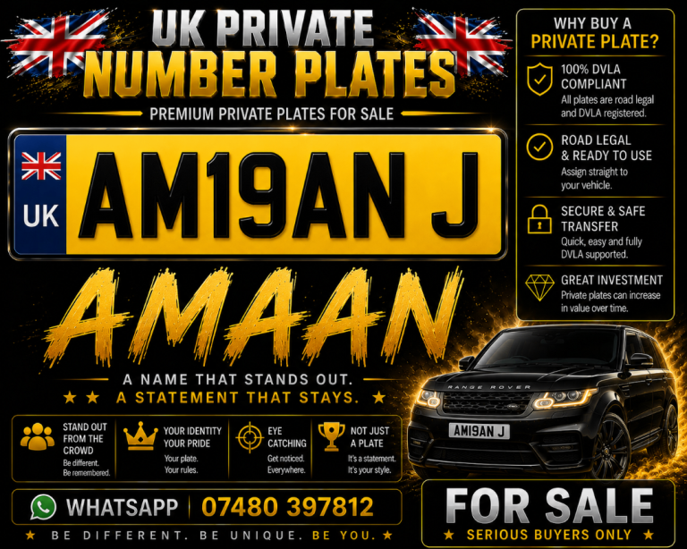 PRIVATE NUMBER PLATE AMAN Y ,